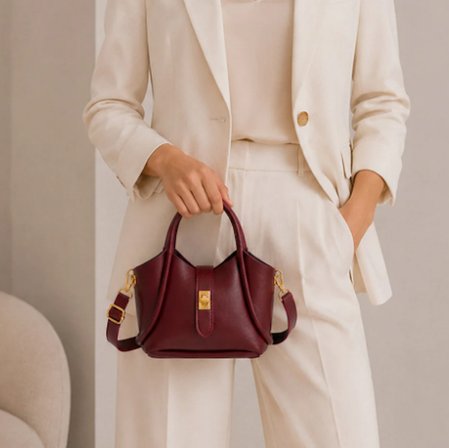 Vera Bordo Mini Bag Kadın Omuz Çantası