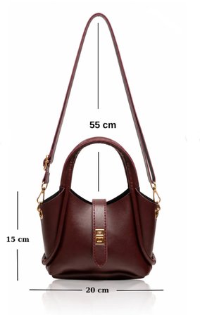 Vera Bordo Mini Bag Kadın Omuz Çantası