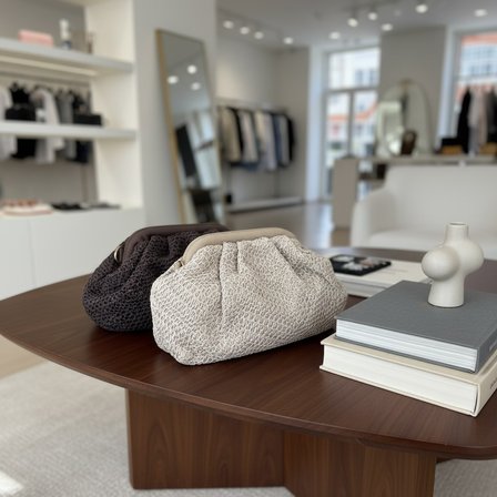 Sienna Straw Bag Kadın Açık Kahverengi Hasır Clutch Çanta