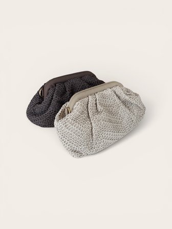 Sienna Straw Bag Kadın Açık Kahverengi Hasır Clutch Çanta