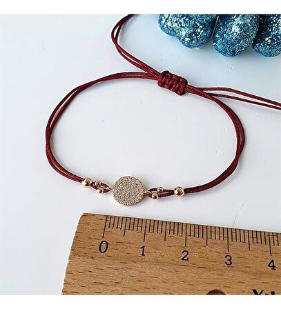 Taşlı İpli Gümüş Bileklik