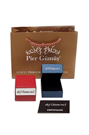 Kültür Pırlanta Baget Gümüş Küpe