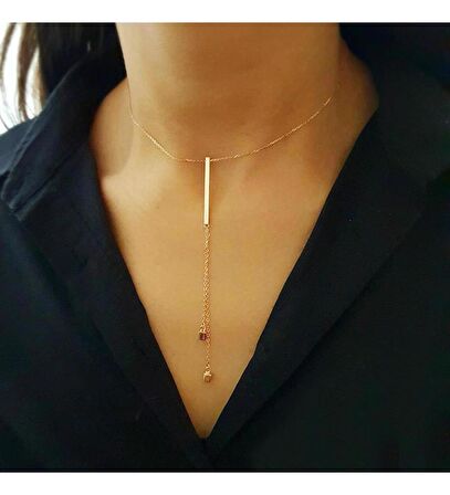 Çubuk Küp Gümüş Kolye