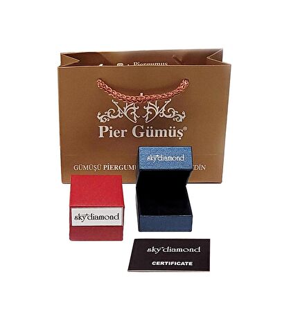 Gümüş Kültür Pırlanta Baget Kolye