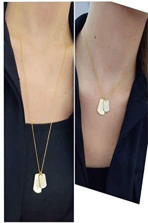 İtaltan Tasarımı Ayarlanabilir Asansör Zincirlği Gümüş Altın Kaplama Kutup Yıldızı Kolye