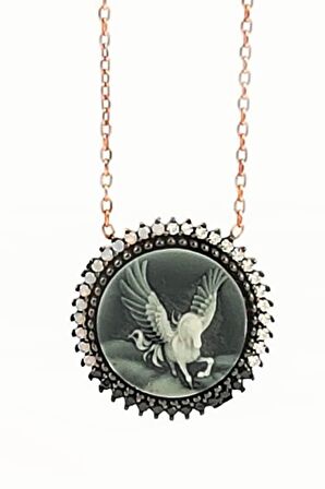 pegasus ozel ksbartmali tasarim kolyepegasus ozel ksbartmali tasarim gümüş kolye