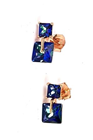 mistik topaz gumus rose kupe