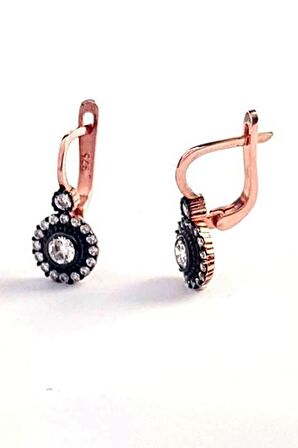 Elmas Montur Gümüş Küpe