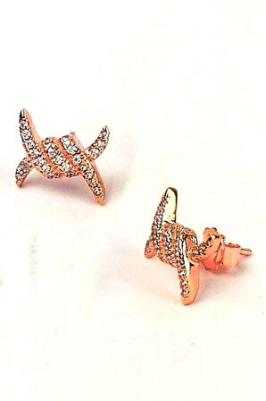 Zirkon taşlı gümüş Kadın küpe