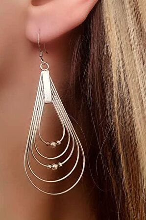 925 ayar gümüş tasarım bohem küpe.