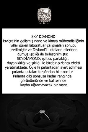 SKY DIAMOND gümüş lüks takı seti 