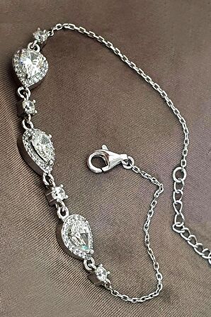 SKY DIAMOND Gümüş Lüks Bayan Bileklik