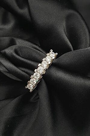 SKY DIAMOND gümüş yedi taş yüzük