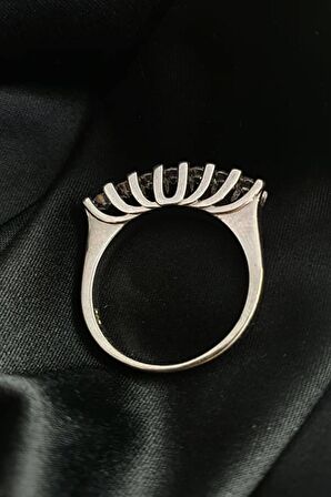 SKY DIAMOND gümüş yedi taş yüzük