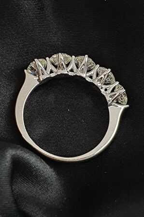SKY DIAMOND gümüş beş taş yüzük 