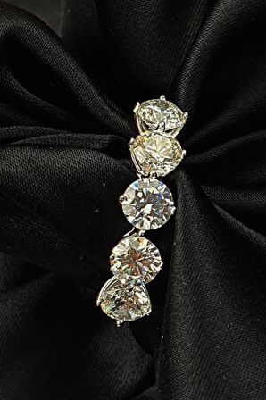 SKY DIAMOND gümüş beş taş yüzük 