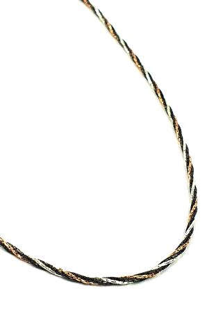 İtalyan tasarımı Gümüş 3 Renk Kolye 