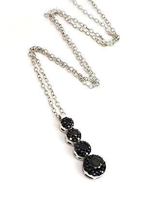 oniks taşlı gümüş kolye