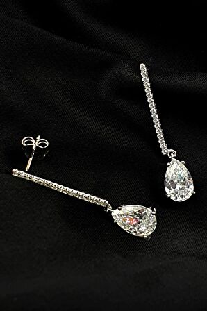 SKY DIAMOND gümüş damla küpe