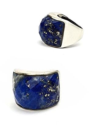 Lapis lazuli gümüş yüzük