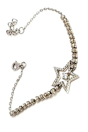 Yıldız figürlü gümüş dorika bileklik