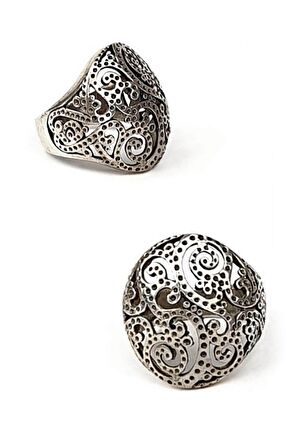 Tasarım el işi gümüş yüzük 