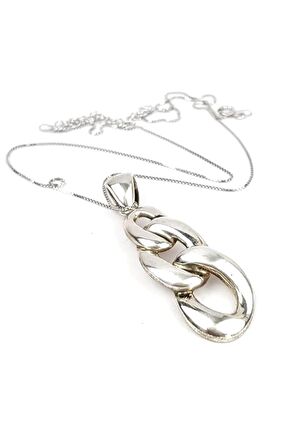 Gümüş tasarım kolye 