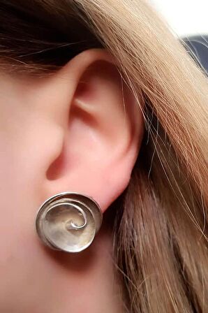 gümüş tasarım küpe