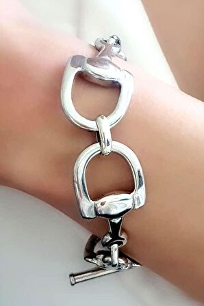 İtalyan tasarımı gümüş lüks bileklik