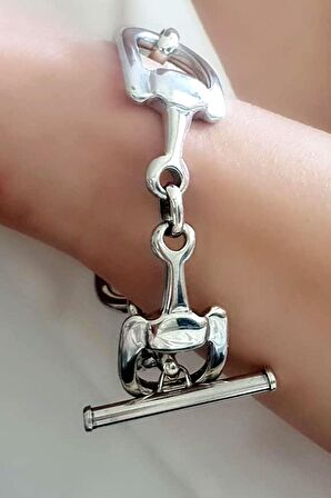 İtalyan tasarımı gümüş lüks bileklik