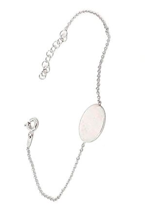 İtalyan 925 ayar gümüş plaka bileklik