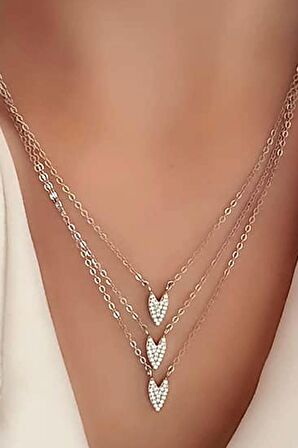 İtalyan tasarımı zirkon taşlı 925 ayar gümüş kolye