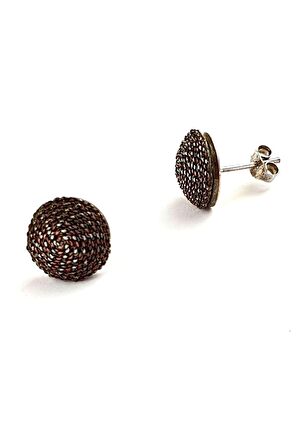 Tasarım el işi gümüş küpe