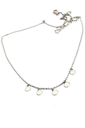 İtalyan tasarımı 925 ayar gümüş pullu trend kolye