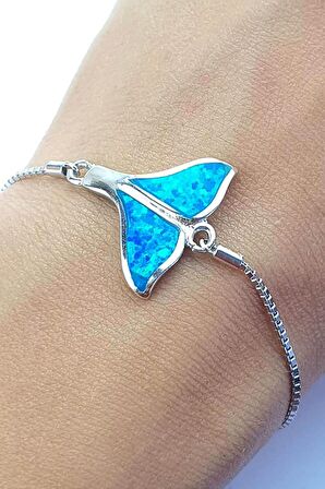 Opal taşlı 925 ayar gümüş ayarlanabilir asansörlü bileklik Opal taşlı 925ayar gümüş ayarlanabilir asansörlü bileklik 