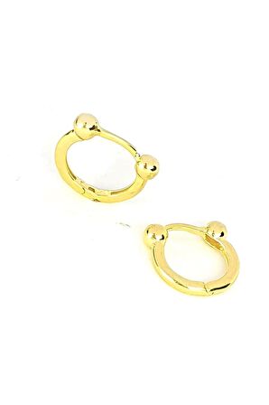 İtalyan 925 ayar gümüş trend toplu halka küpe 