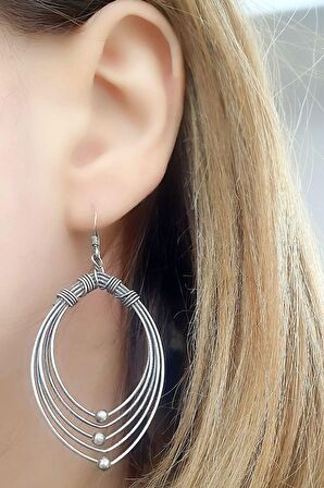 925 ayar Gümüş Tasarım Bohem Küpe