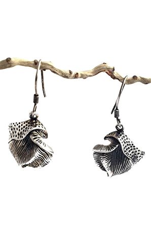 Tasarım 925 ayar Gümüş Bohem Küpe