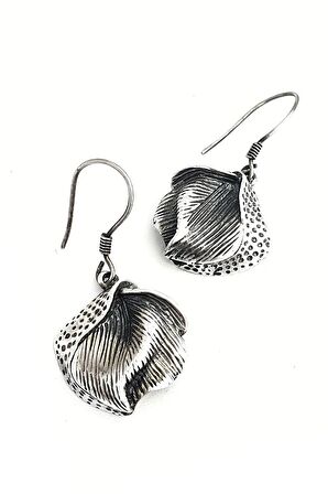 Tasarım 925 ayar Gümüş Bohem Küpe