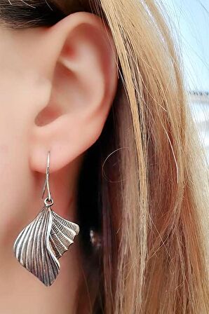 Tasarım 925ayar Gümüş Bohem Küpe 