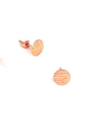 925 ayar Gümüş Rose El İşi Küpe