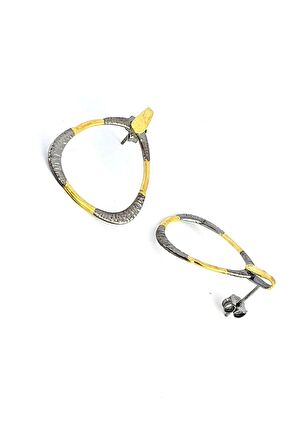 925 ayar Gümüş Tasarım Küpe 