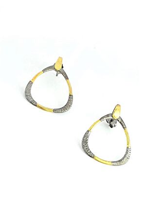 925 ayar Gümüş Tasarım Küpe 