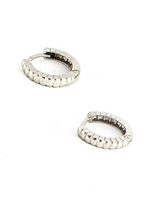 İtalyan 925 ayar gümüş  tasarım halka küpe