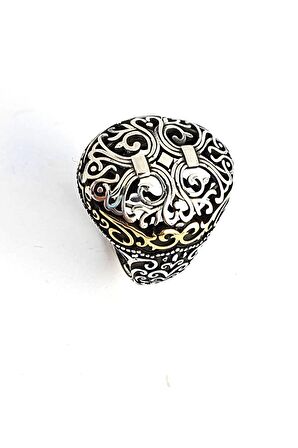 925 ayar Gümüş Tasarım Erkek Yüzük 