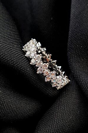 Sky Diamond Taşlı 925ayar Gümüş Tamtur Yüzük