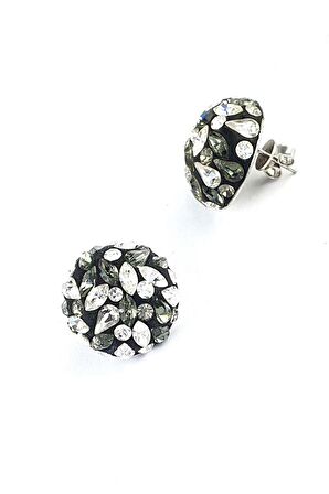 Swarovski Taşlı 925ayar Gümüş Lüks Küpe