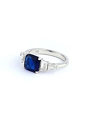 Sky Diamond Blue Creative Sapphire 925 ayar Gümüş Yüzük