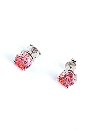 Aleksandrit Taşlı 925ayar Gümüş Tek Taş Küpe