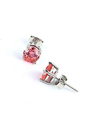 Aleksandrit Taşlı 925ayar Gümüş Tek Taş Küpe